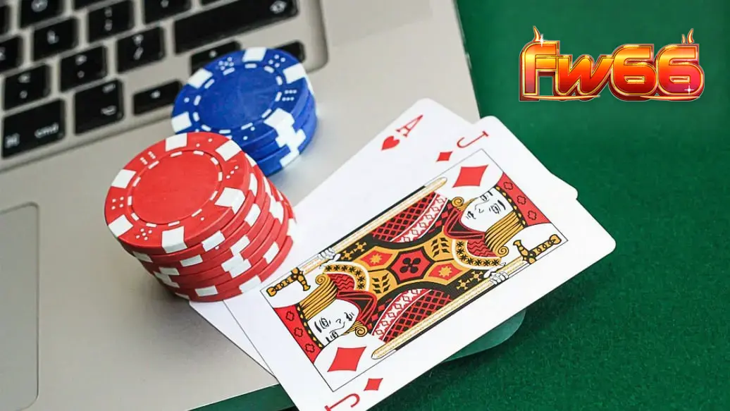 Pemandangan digital abstrak yang melambangkan regulasi dan teknologi permainan kasino daring.